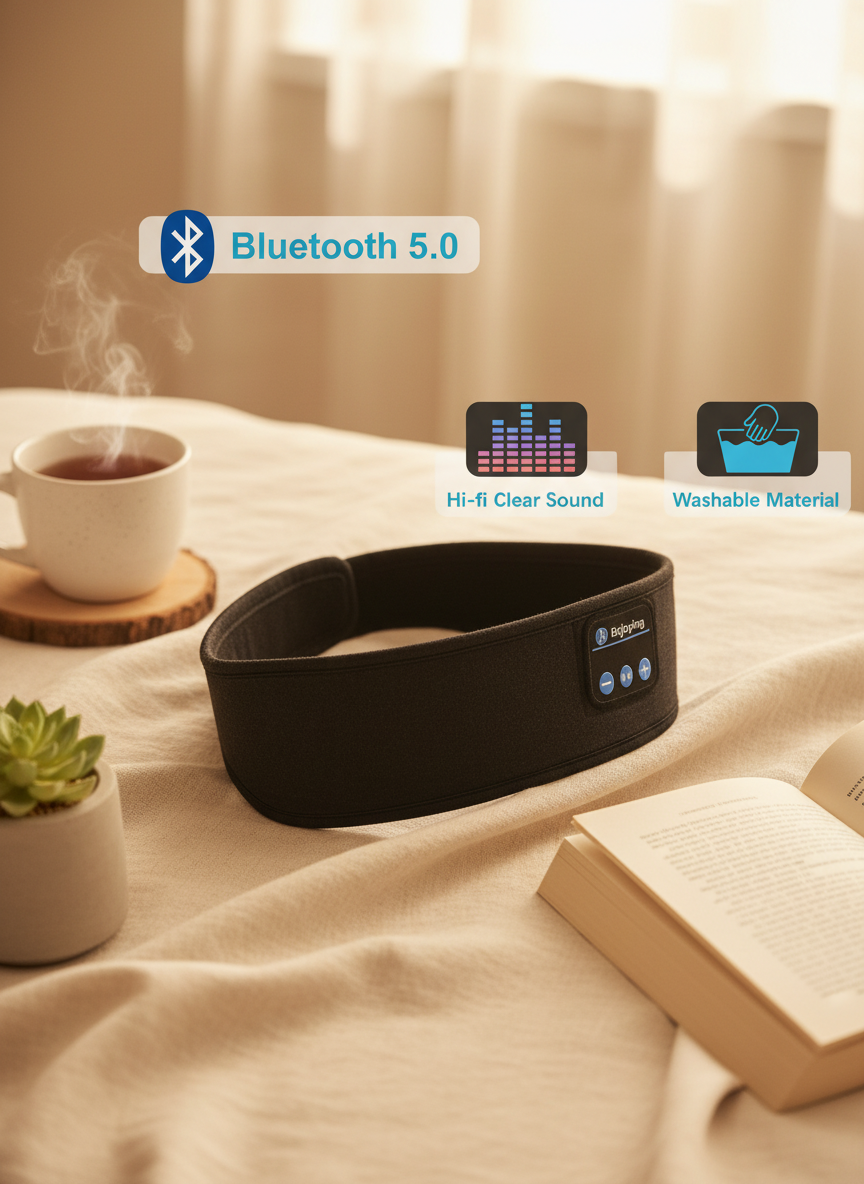 Premium Bluetooth Headband Headphones for Sleep, Sports & Relaxation